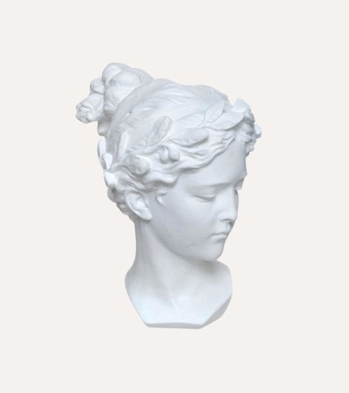 Figura Decorativa Cabeza de Vénus de Poliresina