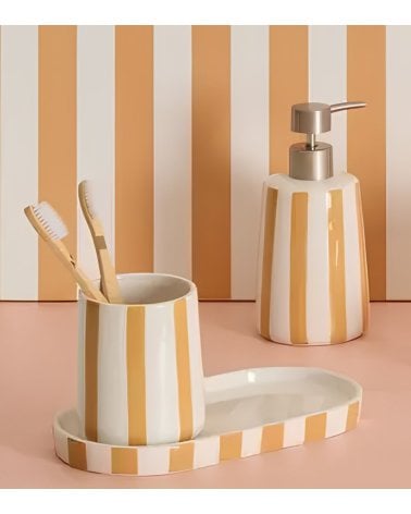 Vaso de Baño Portacepillos Strio de Dolomita
