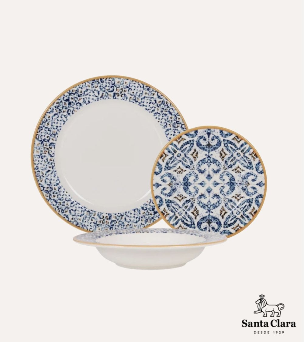 Vajilla de 12 Piezas Villaboa de Gres