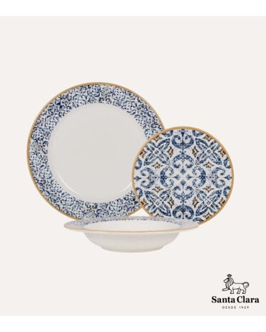 Vajilla de 12 Piezas Villaboa de Gres