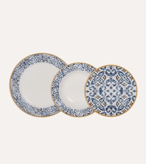 Vajilla de 12 Piezas Villaboa de Gres