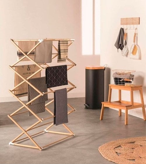 Reposapiés en Bambú con Dos Escalones-5