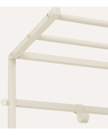 Perchero Tissa con 4 Barras de Acero y Metal