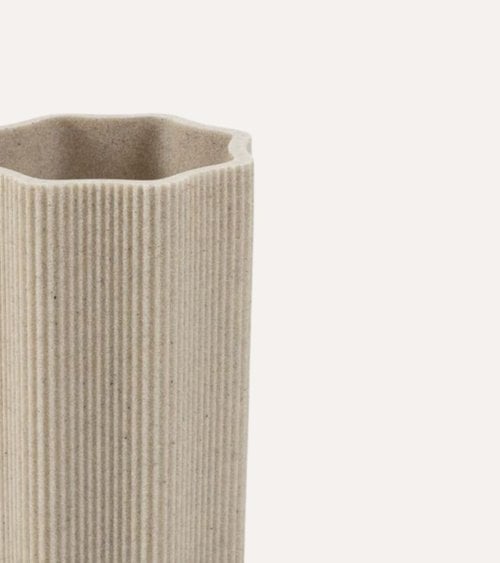 Vaso de Baño Portacepillos Estilo Arena de Poliresina