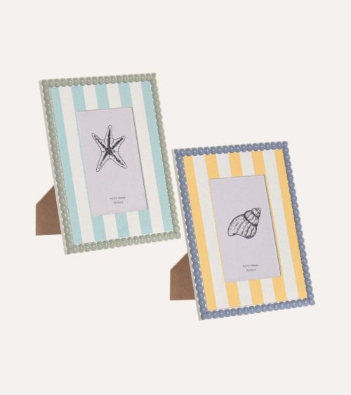 Marco de Fotos con Bolas Decorativas de MDF