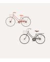 Decoración de Pared Bicicleta con Cesta de Metal