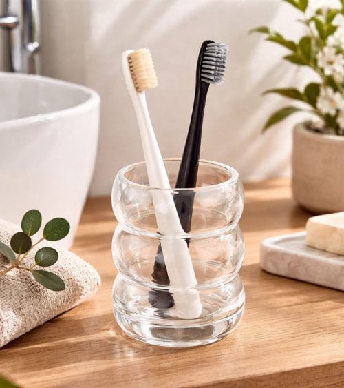 Vaso de Baño Burbujas de Cristal