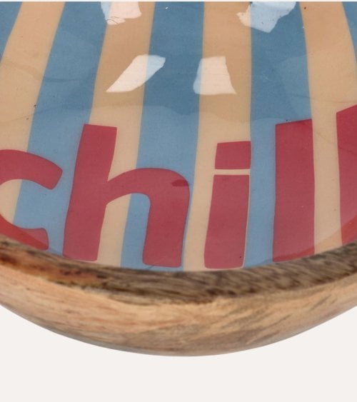 Bol Decorativo Chill de Madera de Mango