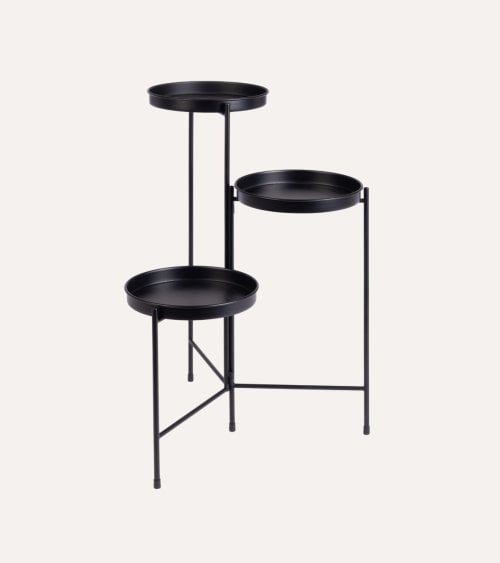 Macetero Triple Henley de Acero Barnizado