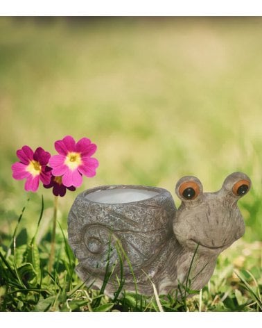 Macetero Decorativo Caracol de Terracota