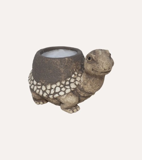 Macetero Decorativo Tortuga de Terracota