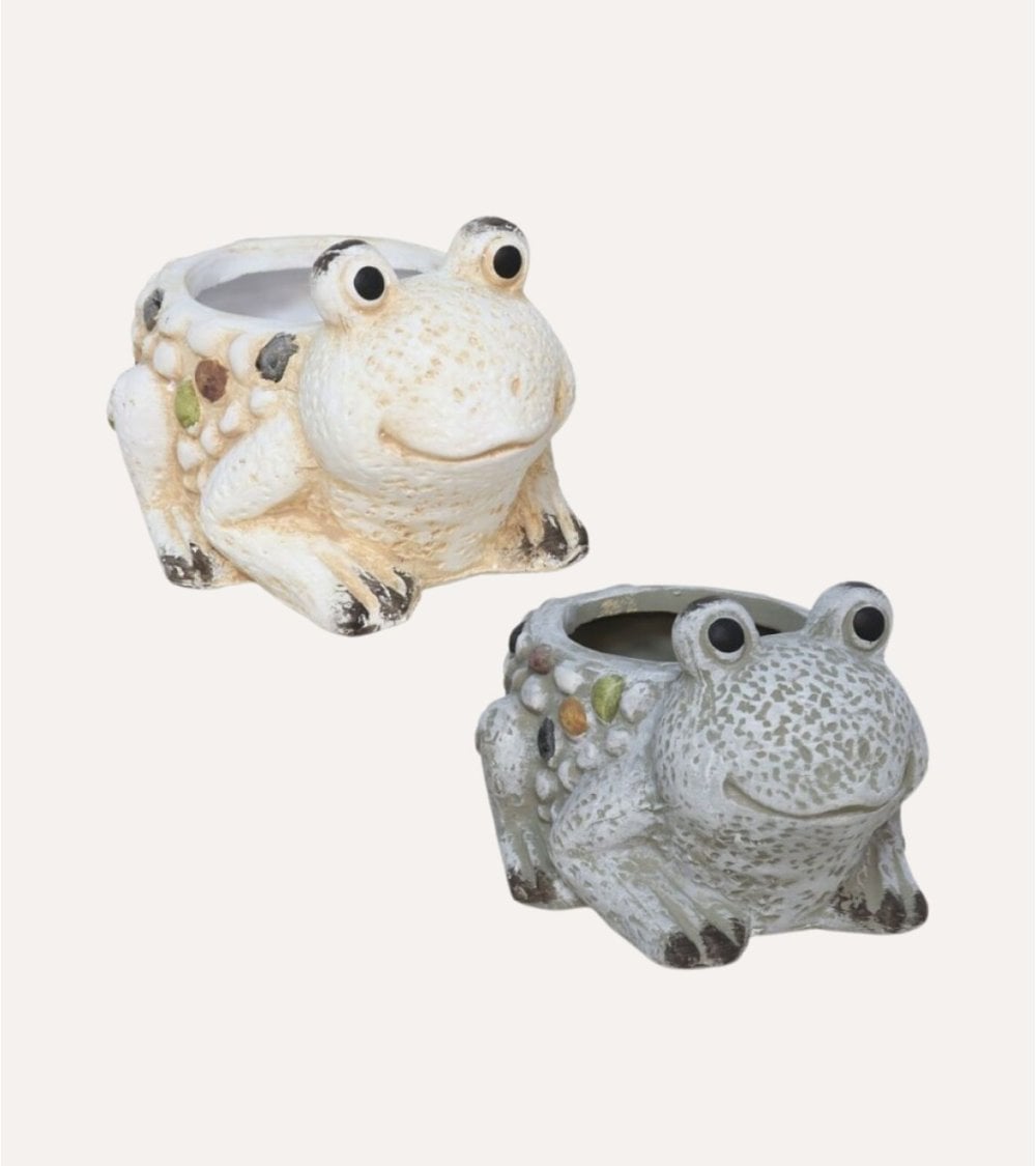 Maceta decorativa Rana de Terracota