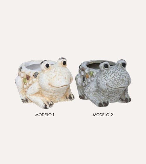 Maceta decorativa Rana de Terracota