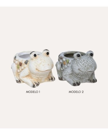 Maceta decorativa Rana de Terracota