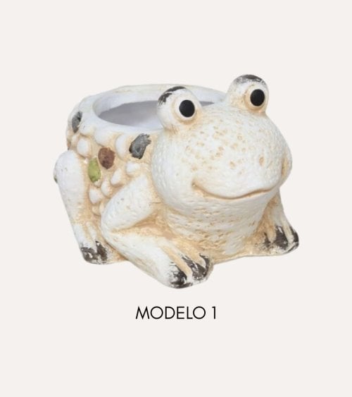 Maceta decorativa Rana de Terracota