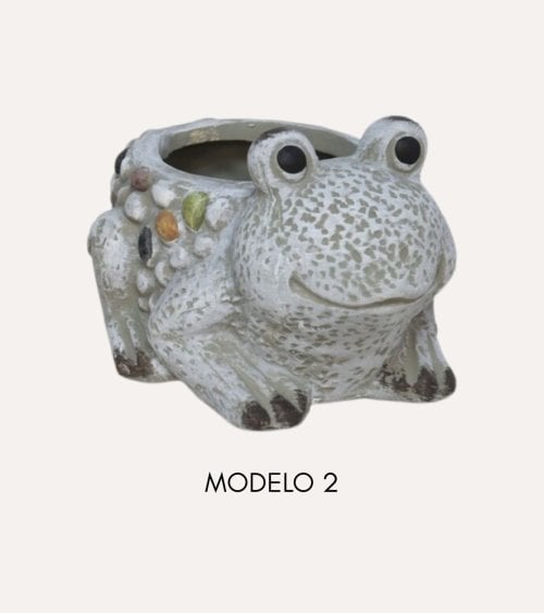 Maceta decorativa Rana de Terracota