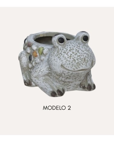Maceta decorativa Rana de Terracota