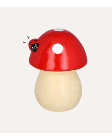 Figura Decorativa Seta Klein con Mariquita de Terracota