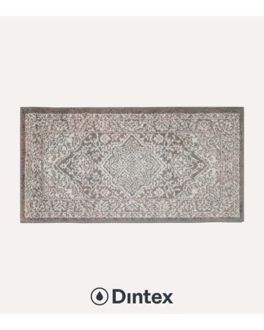 Alfombra Pasillera Medallón Antideslizante de Polipropileno Frisé