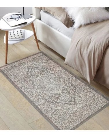 Alfombra Pasillera Medallón Antideslizante de Polipropileno Frisé