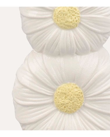 Jarrón Florysia de Margaritas Apiladas de Gres