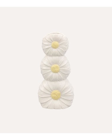 Jarrón Florysia de Margaritas Apiladas de Gres