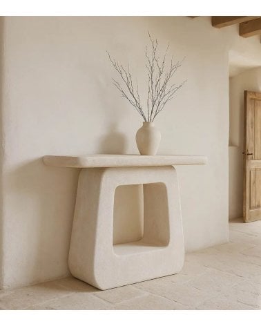 Consola Albin Abstracta de MDF y Poliresina