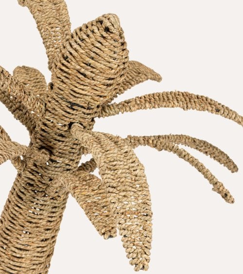 Palmera Decorativa Shiney de Fibra Natural y Metal