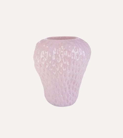 Jarrón Fresa Clery de Vidrio