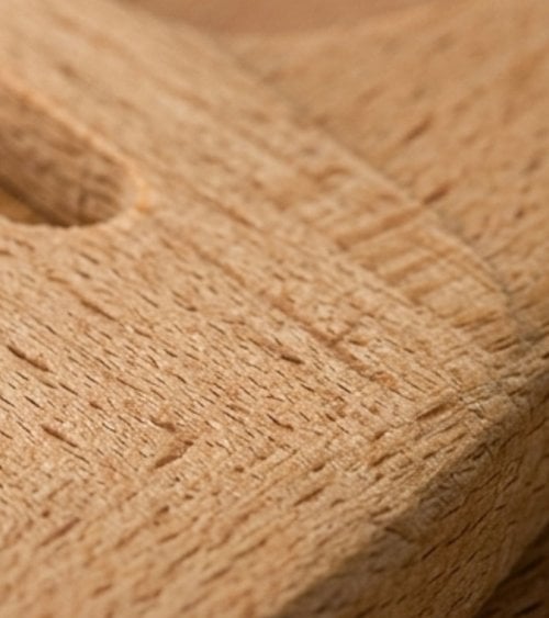 Espatula con Hueco para Colgador de Madera de Haya