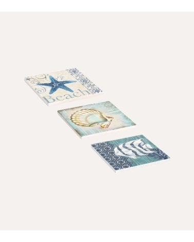 Posavasos Eliana Cuadrado de Cerámica y Base de Corcho