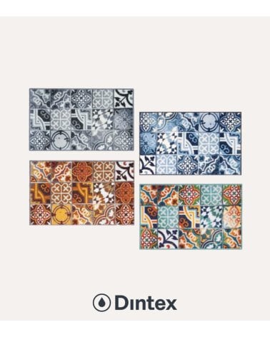 Alfombra Azulejos Mediterráneos de Nylon