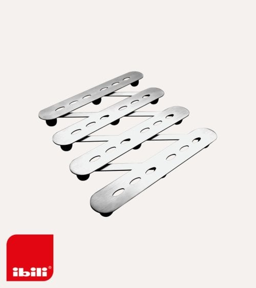 Salvamanteles Extensible Estilo Arcodeón de Acero Inoxidable