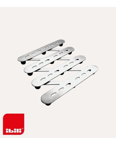 Salvamanteles Extensible Estilo Arcodeón de Acero Inoxidable