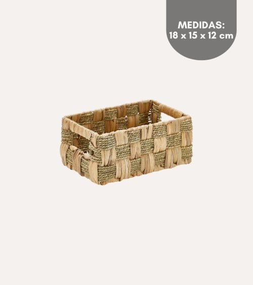 Cesta Nadi de Acero y Fibra de Jacinto