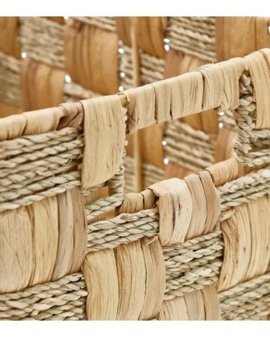 Cesta Nadi de Acero y Fibra de Jacinto