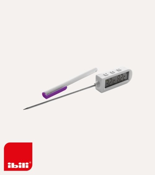 Termómetro Digital Pincho de Metal y Plástico