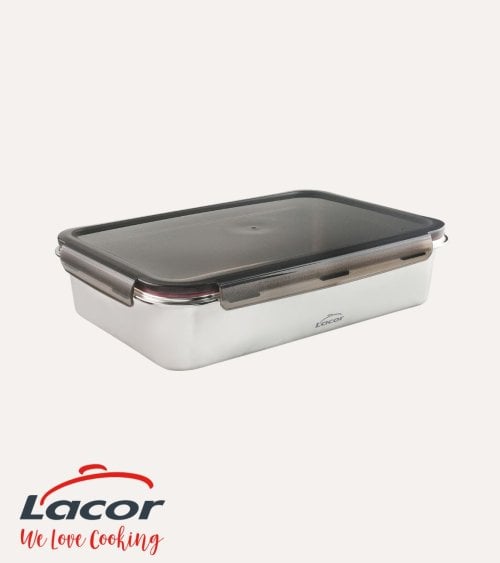 Fiambrera Ecolnox Rectangular de Acero Inoxidable 18/10