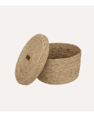 Cesta Arianna con Tapa de Caña Tejida