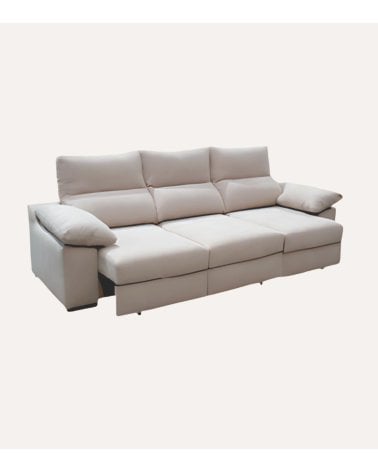 Sofá Chaise Longue Tavira con Puff Individual