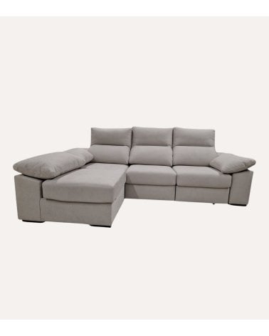 Sofá Chaise Longue Tavira con Puff Individual