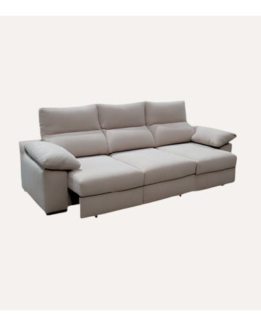 Sofá Chaise Longue Tavira con Puff Individual