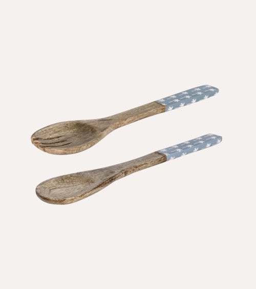 Set de 2 Cubiertos Keran de Madera de Mango