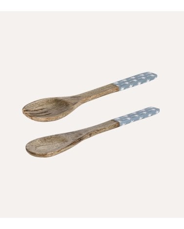 Set de 2 Cubiertos Keran de Madera de Mango