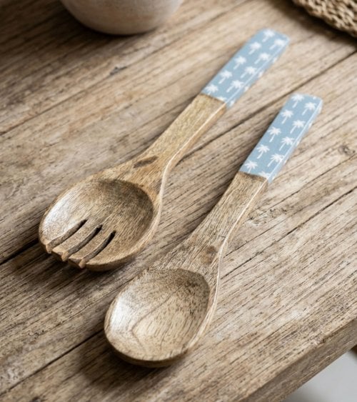 Set de 2 Cubiertos Keran de Madera de Mango