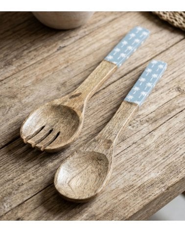 Set de 2 Cubiertos Keran de Madera de Mango