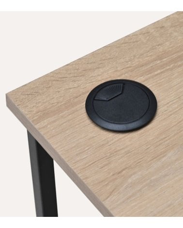 Escritorio Deck con Patas de Madera y Metal