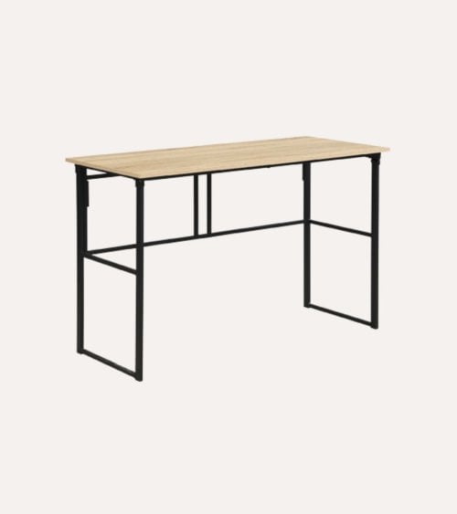 Mesa Escritorio Plegable de Madera y Metal