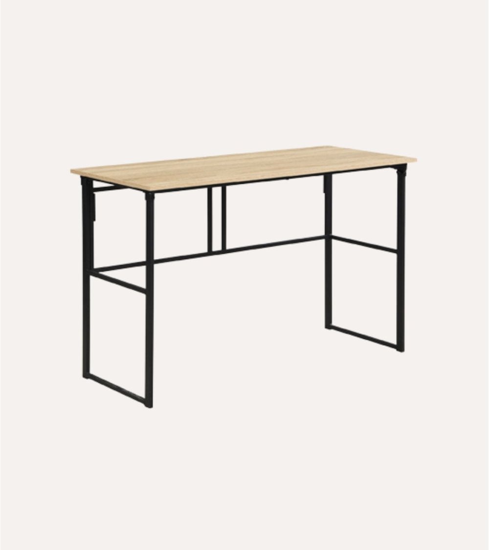 Mesa Escritorio Plegable de Madera y Metal