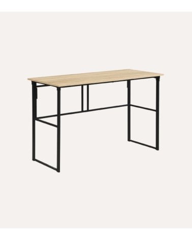 Mesa Escritorio Plegable de Madera y Metal